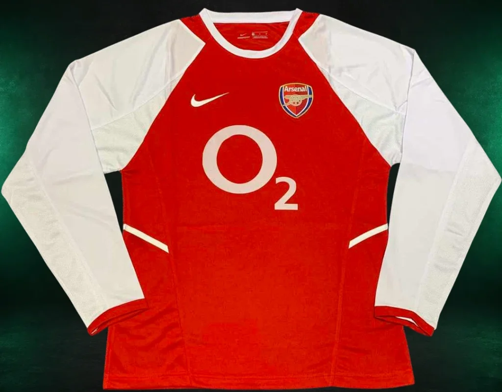 Arsenal FC Home Long Sleeve Retro Shirt Fan 2002/03