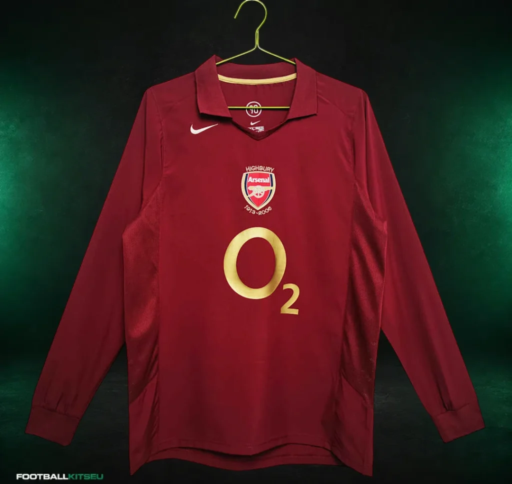 Arsenal FC Home Long Sleeve Retro Shirt Fan 2005/06