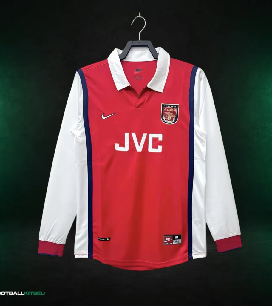 Arsenal FC Home Long Sleeve Retro Shirt Fan 1998/99