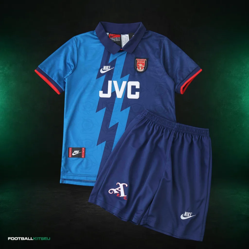 Arsenal FC Away Retro Kids Kit 1995/96