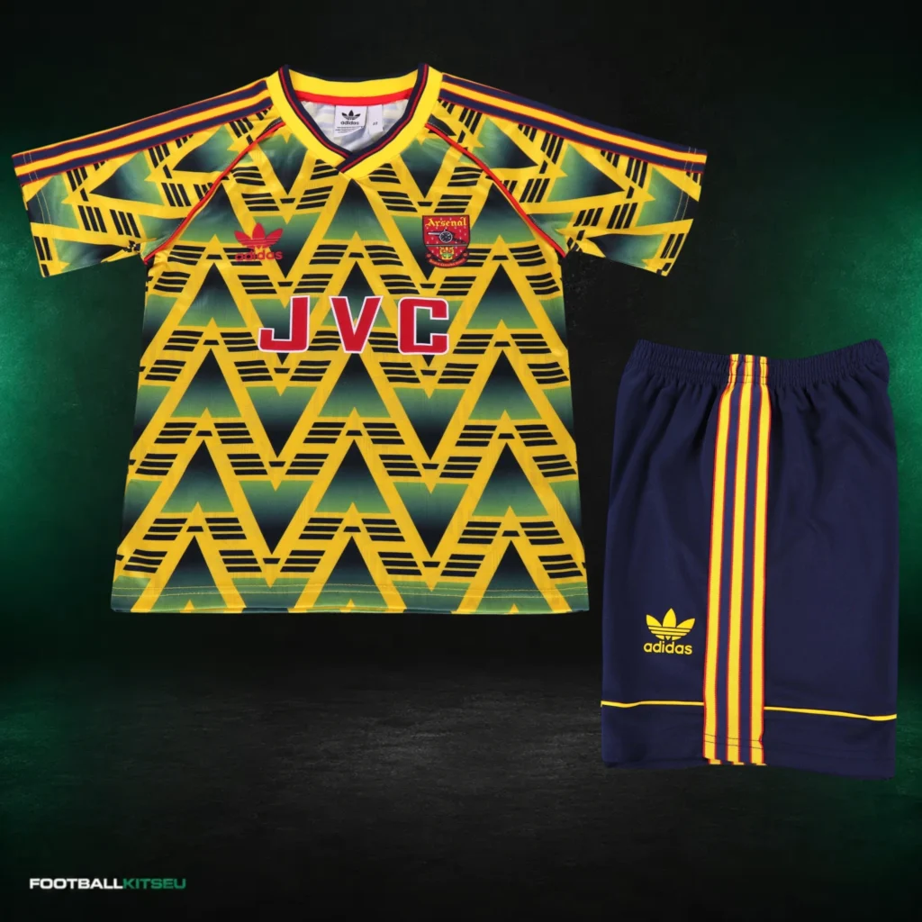 Arsenal FC Away Retro Kids Kit 1991/93
