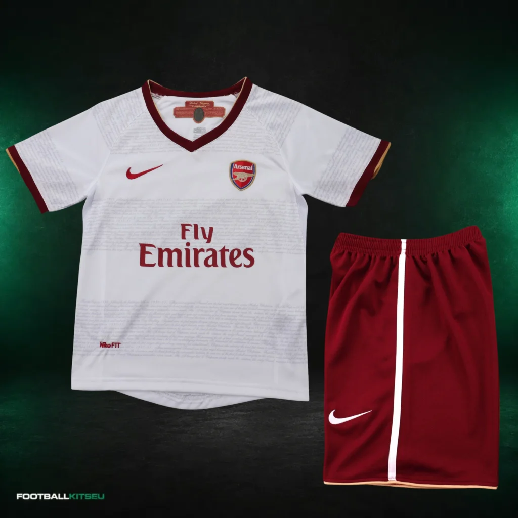 Arsenal FC Away Retro Kids Kit 2007/08