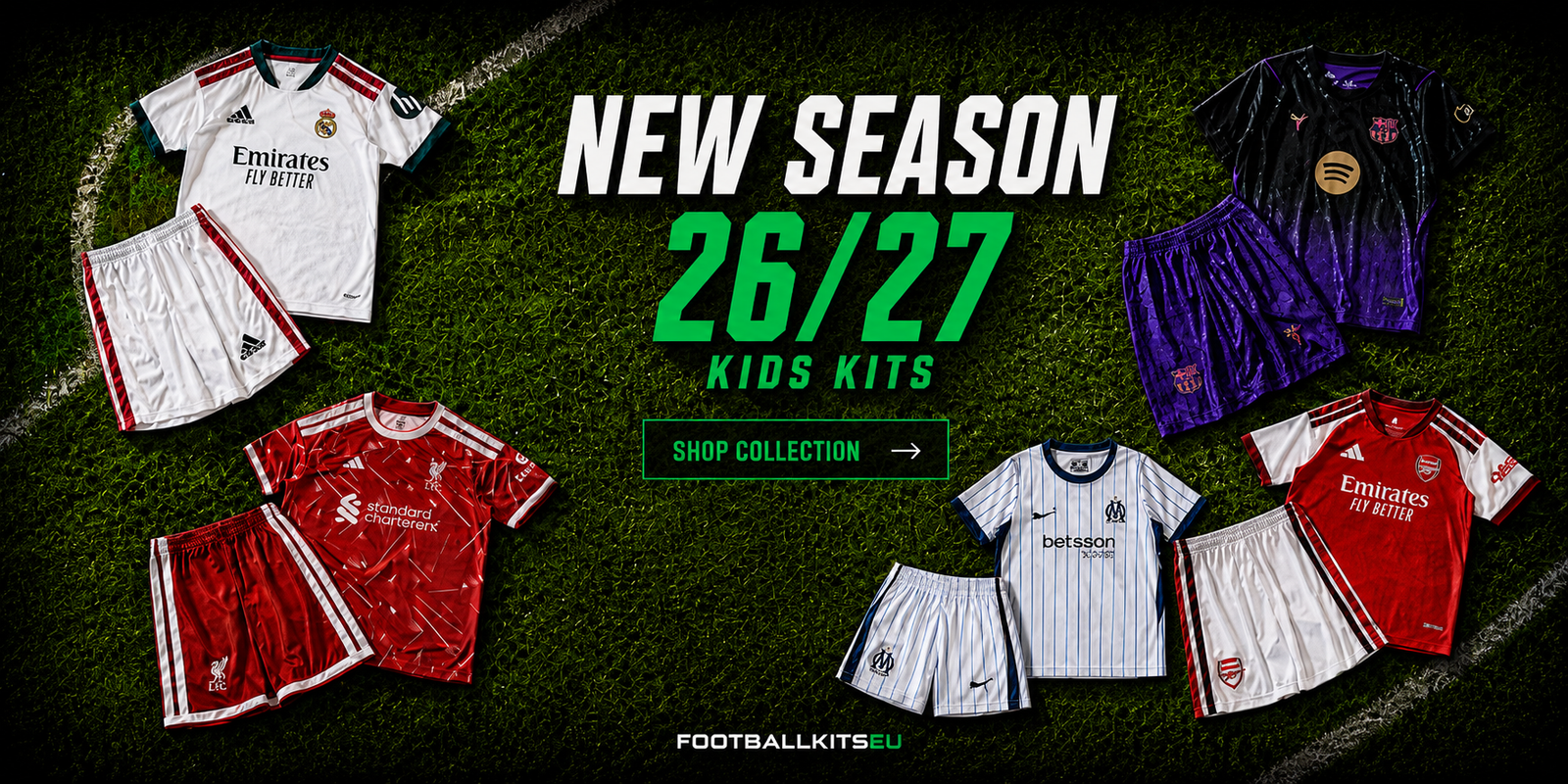 New Season 26/27 Kids Kits collection