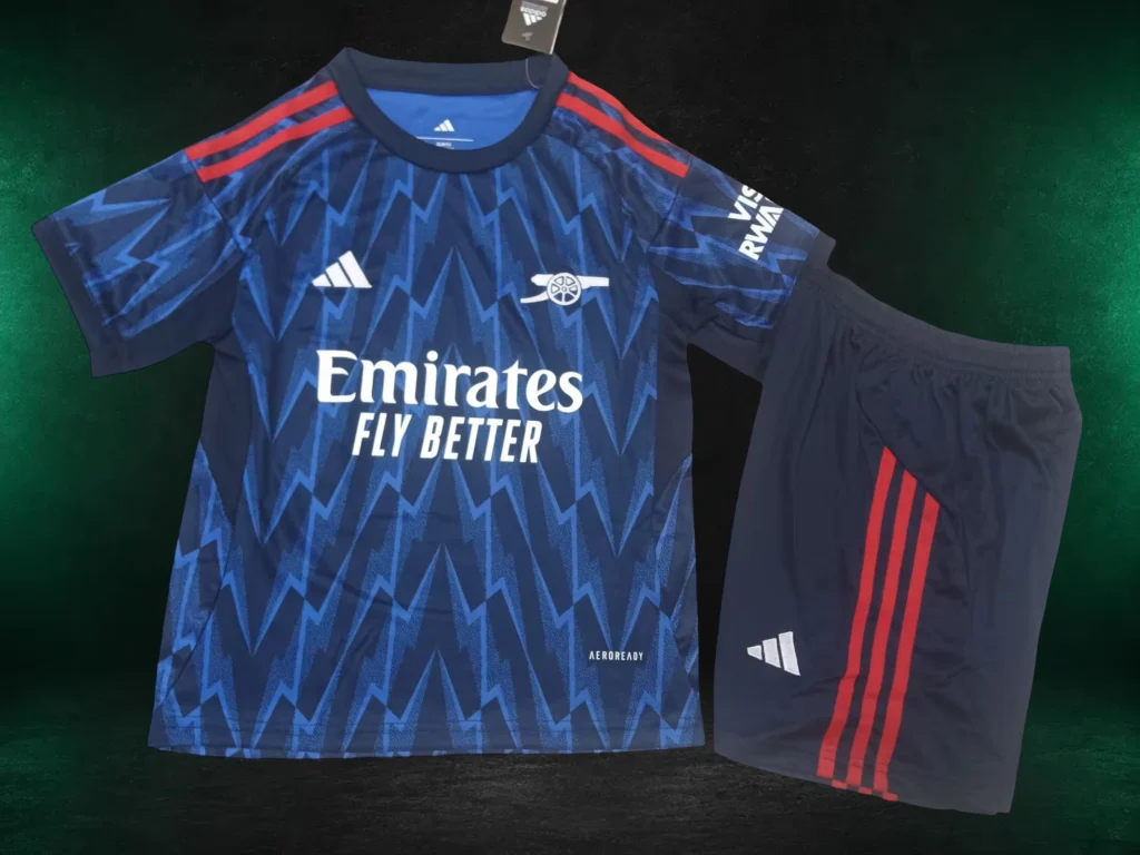Arsenal FC Away Kids Kit 2025/26