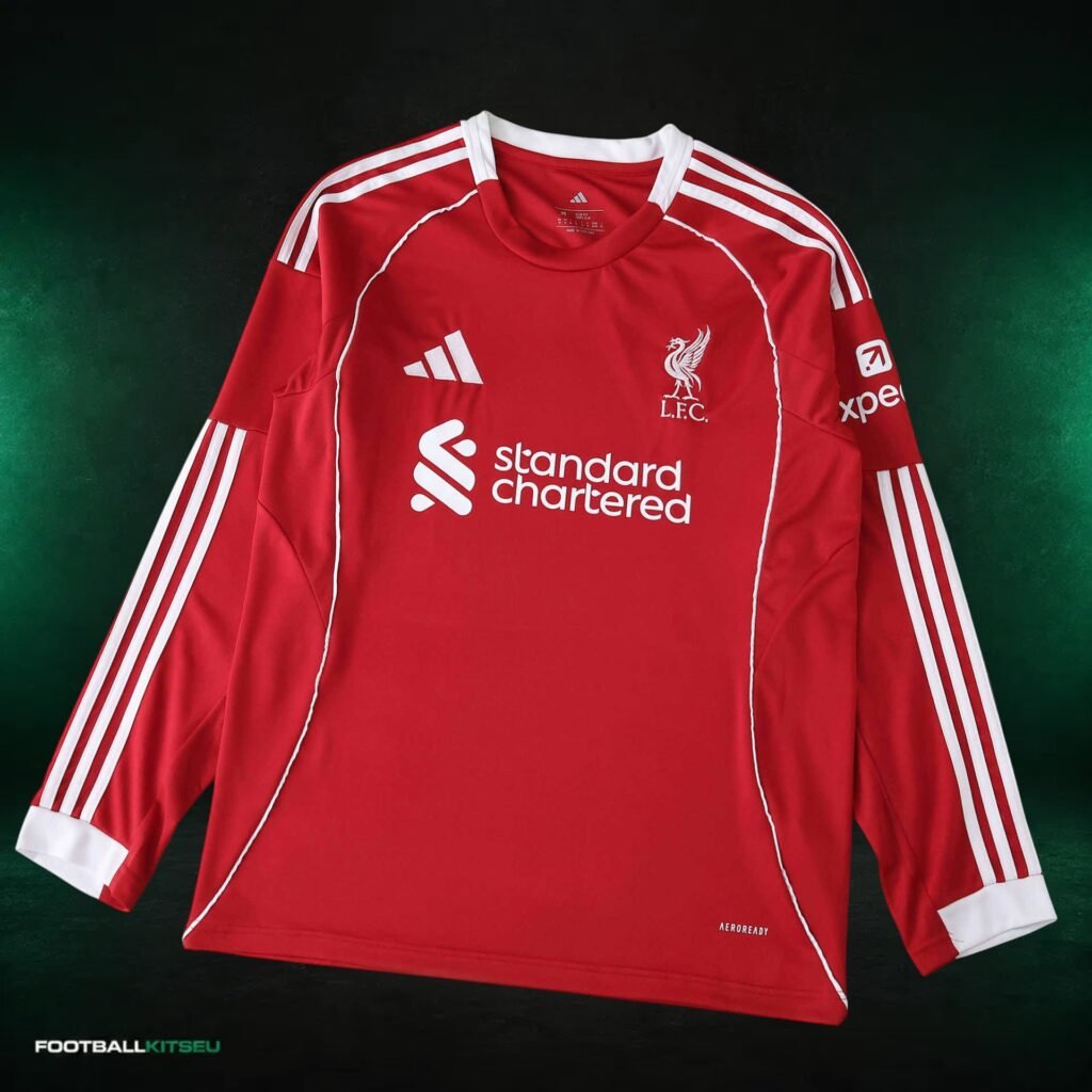 Liverpool Home Shirt Long Sleeve Fan 2025/26