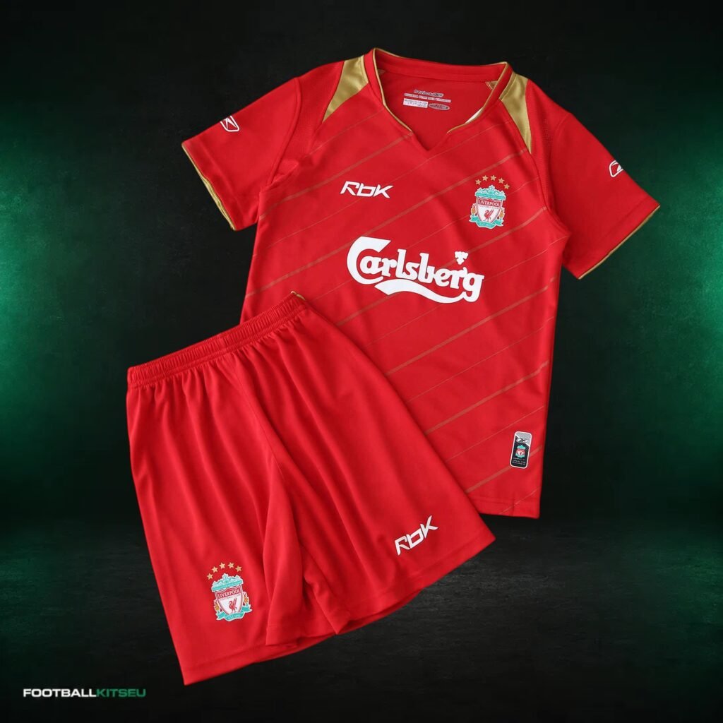 Liverpool Home Retro Kids Kit 2005/06