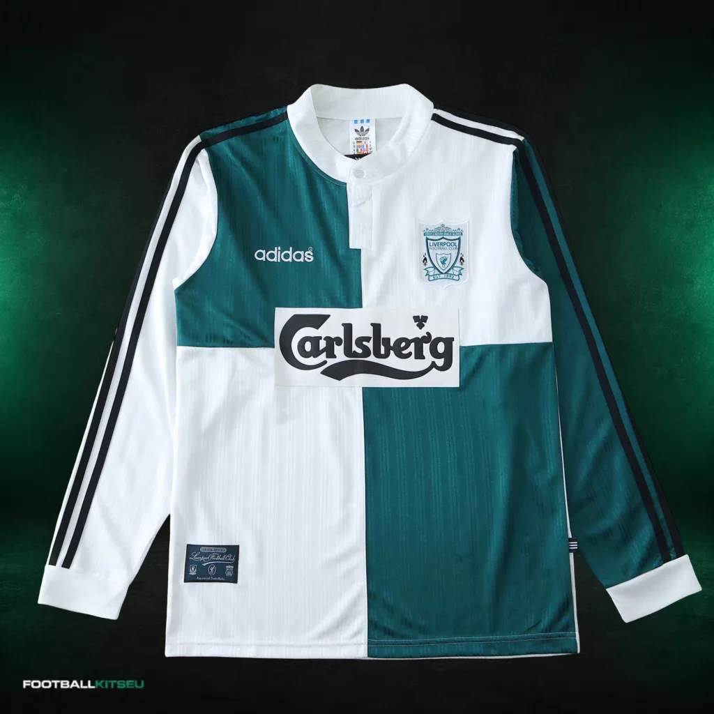 Liverpool Away Long Sleeve Retro Shirt Fan 1995/96